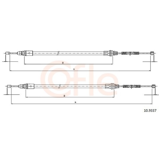 92.10.9337 - Cable, parking brake 