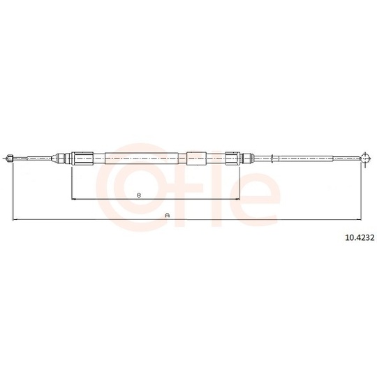 92.10.4232 - Cable, parking brake 