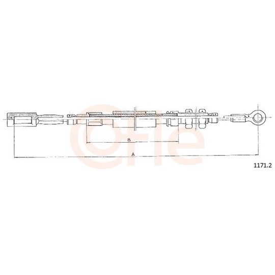 92.1171.2 - Cable, parking brake 