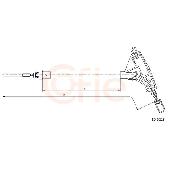 92.10.6223 - Cable, parking brake 