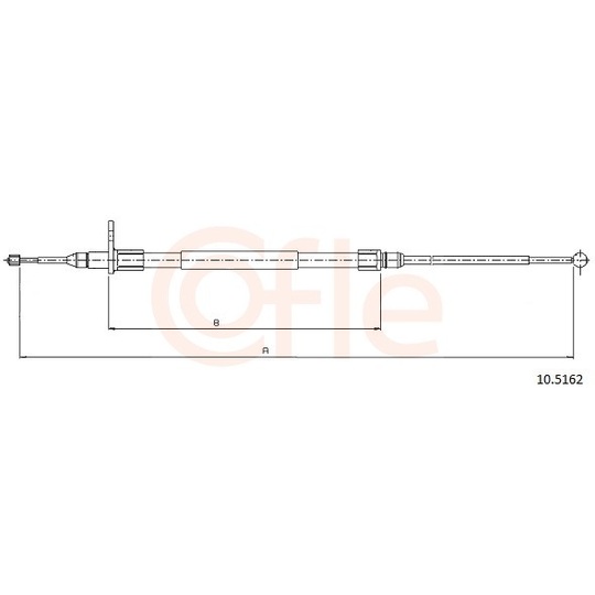 92.10.5162 - Cable, parking brake 