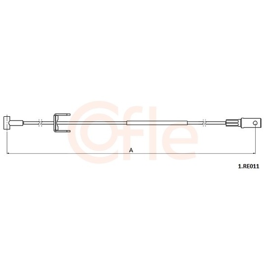 92.1.RE011 - Cable, parking brake 