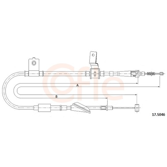 92.17.5046 - Cable, parking brake 