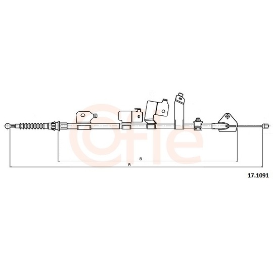 92.17.1091 - Cable, parking brake 