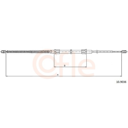 92.10.9036 - Cable, parking brake 