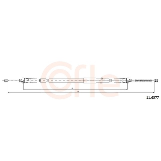 92.11.6577 - Cable, parking brake 