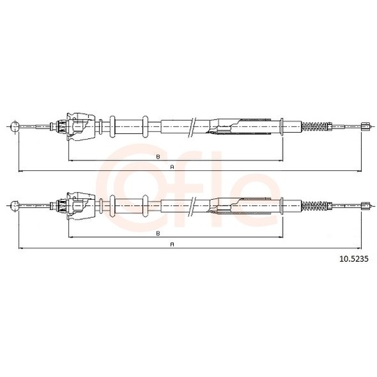 92.10.5235 - Cable, parking brake 