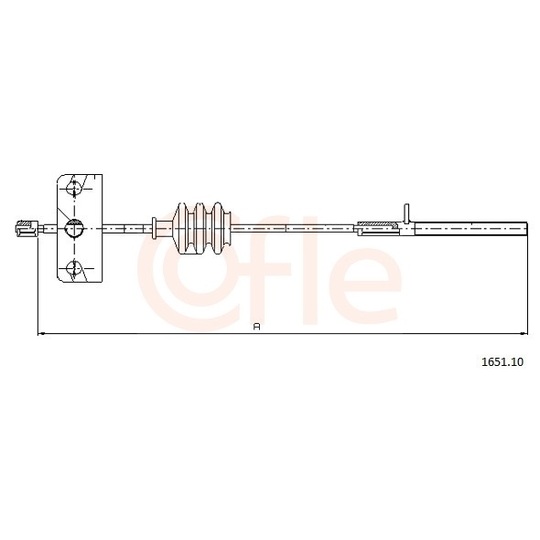 92.1651.10 - Cable, parking brake 