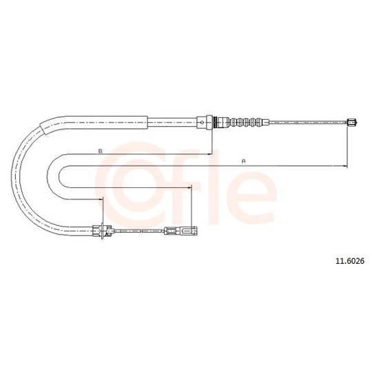 92.11.6026 - Cable, parking brake 