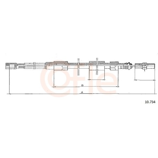 92.10.734 - Cable, parking brake 