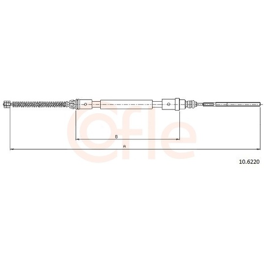 92.10.6220 - Cable, parking brake 