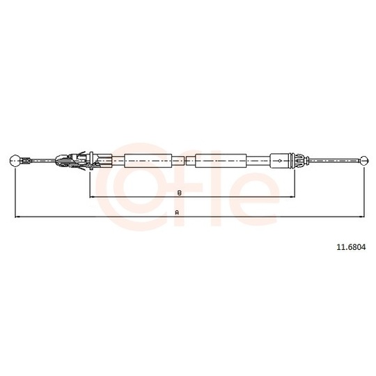 92.11.6804 - Cable, parking brake 