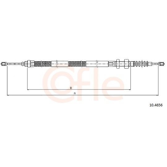 92.10.4656 - Cable, parking brake 