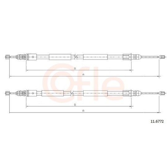 92.11.6772 - Cable, parking brake 