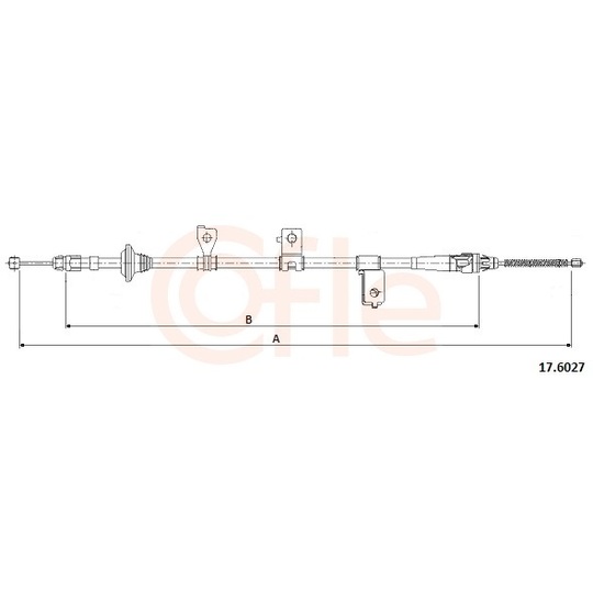 92.17.6027 - Cable, parking brake 