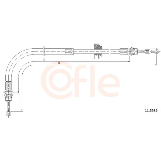 92.11.5586 - Cable, parking brake 