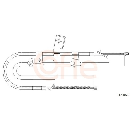 92.17.1071 - Cable, parking brake 