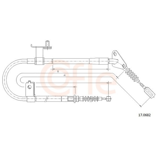 92.17.0682 - Cable, parking brake 