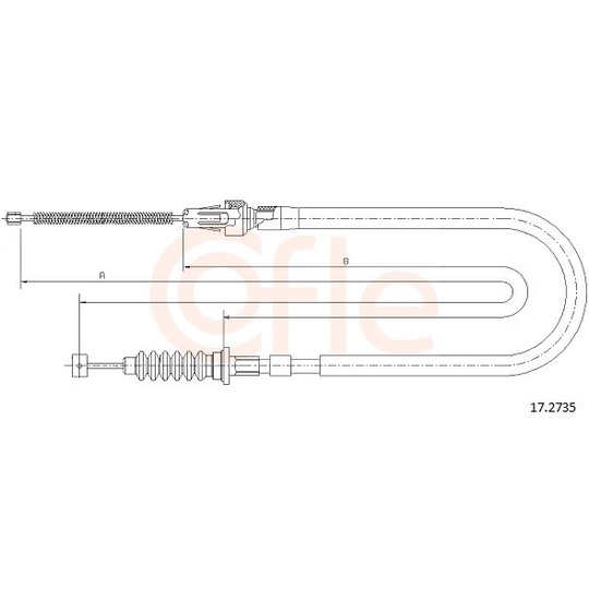 92.17.2735 - Cable, parking brake 