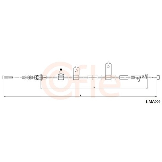 92.1.MA006 - Cable, parking brake 