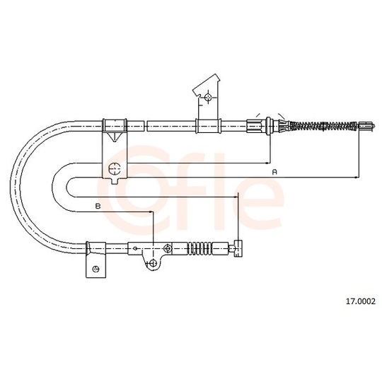 92.17.0002 - Cable, parking brake 