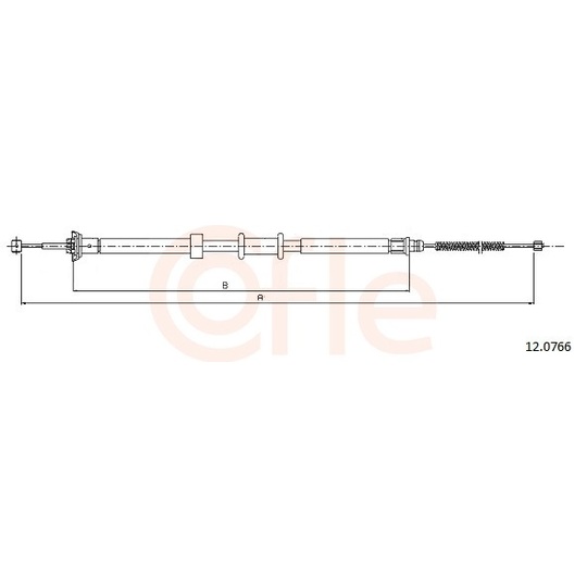 92.12.0766 - Cable, parking brake 