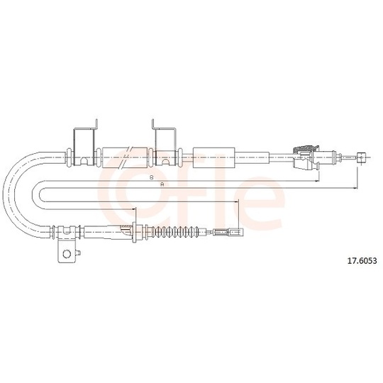 92.17.6053 - Cable, parking brake 