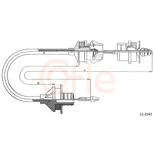 92.11.2242 - Clutch Cable 