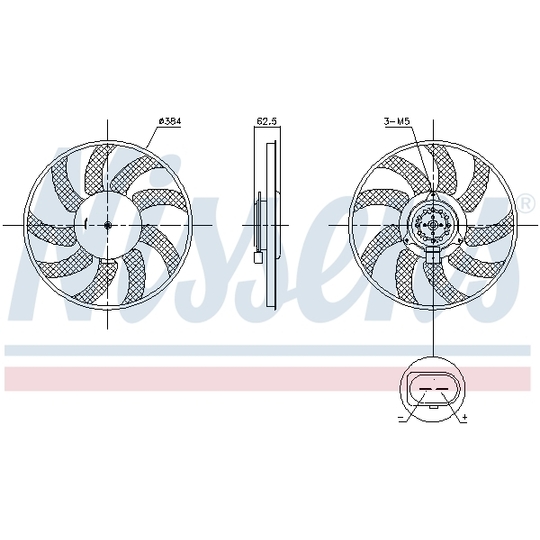 850099 - Ventilaator, mootorijahutus 