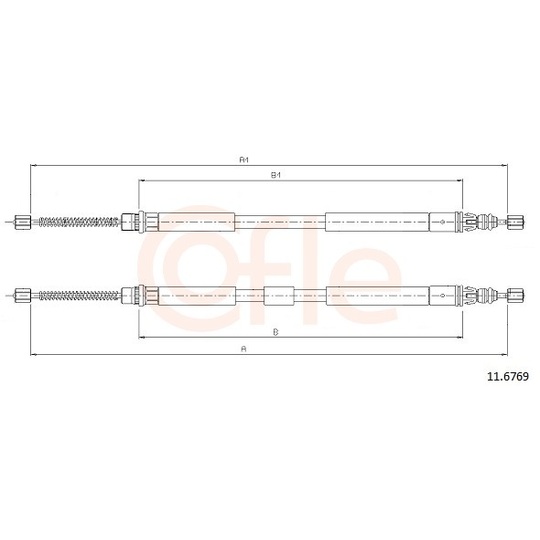 92.11.6769 - Cable, parking brake 