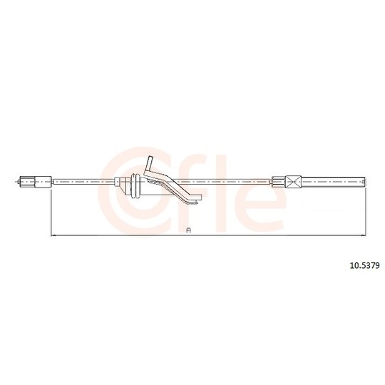 92.10.5379 - Cable, parking brake 