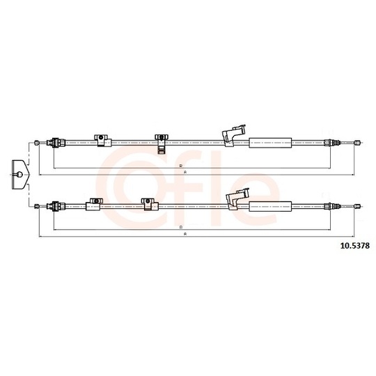 92.10.5378 - Cable, parking brake 