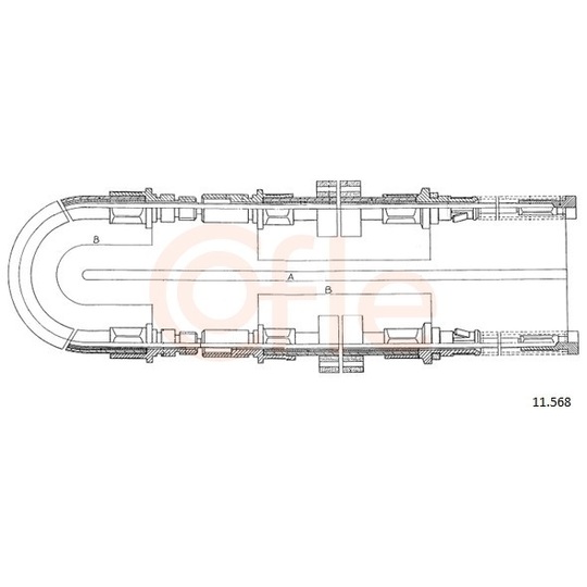 92.11.568 - Cable, parking brake 