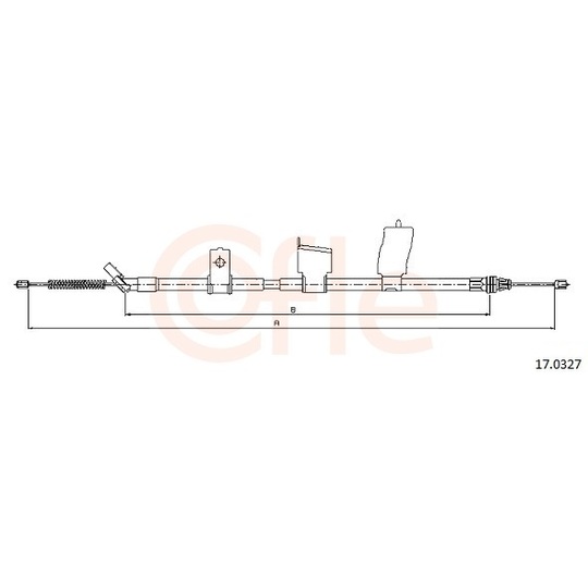 92.17.0327 - Cable, parking brake 