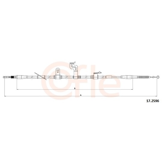 92.17.2596 - Cable, parking brake 