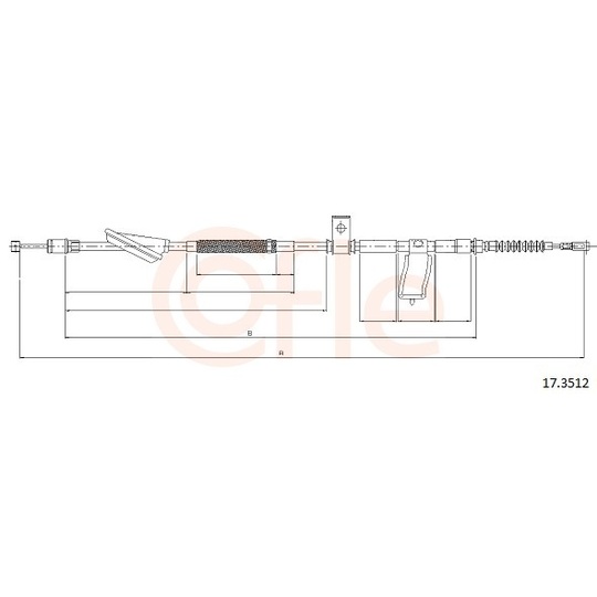 92.17.3512 - Cable, parking brake 