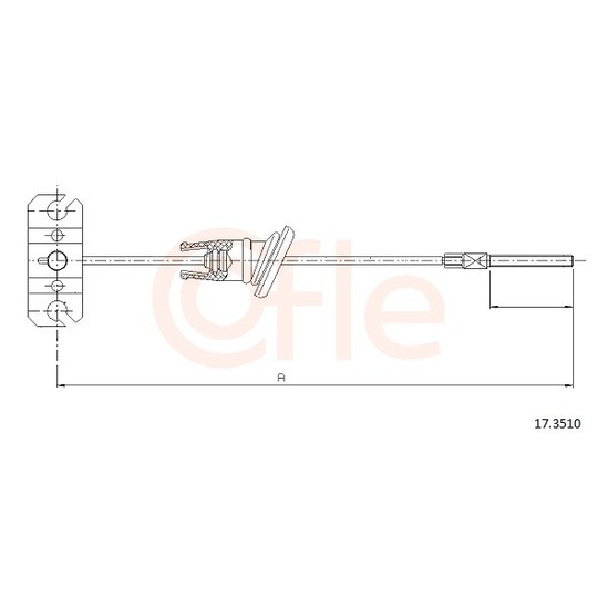 92.17.3510 - Cable, parking brake 