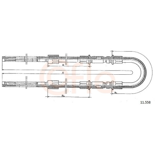 92.11.558 - Cable, parking brake 