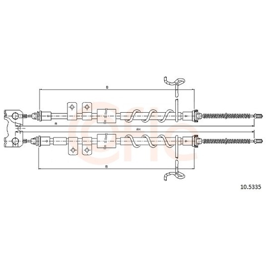 92.10.5335 - Cable, parking brake 