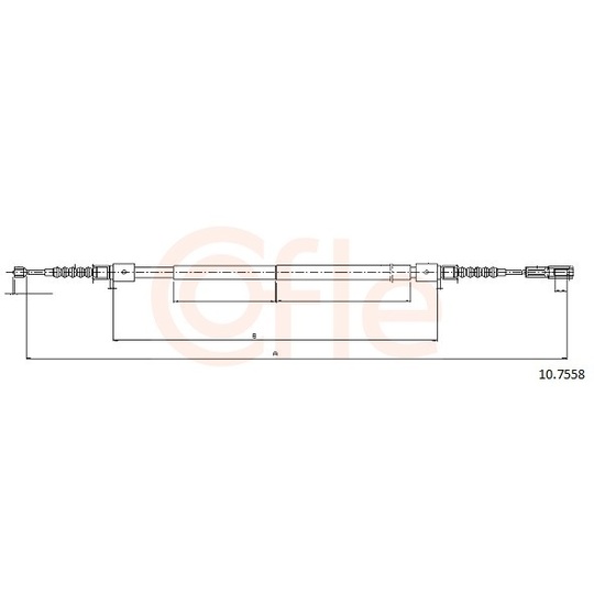 92.10.7558 - Cable, parking brake 