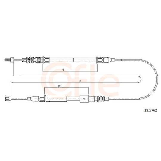 92.11.5762 - Cable, parking brake 