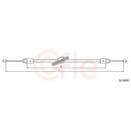 92.10.9450 - Cable, parking brake 