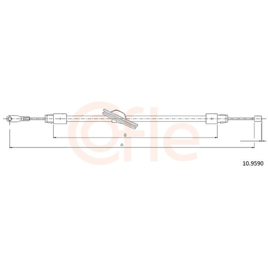 92.10.9590 - Cable, parking brake 