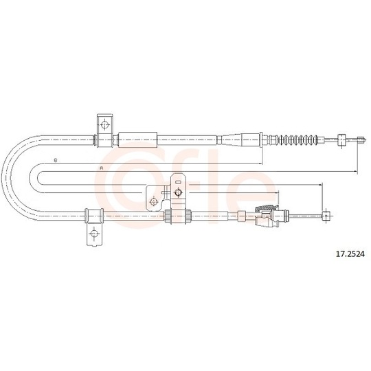 92.17.2524 - Cable, parking brake 