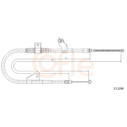 92.17.2290 - Cable, parking brake 