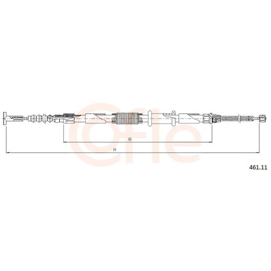 92.461.11 - Cable, parking brake 