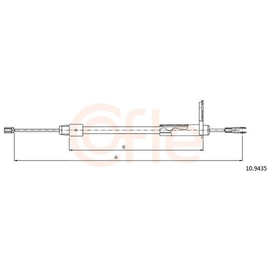 92.10.9435 - Cable, parking brake 