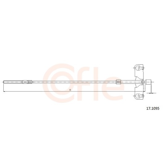 92.17.1095 - Cable, parking brake 