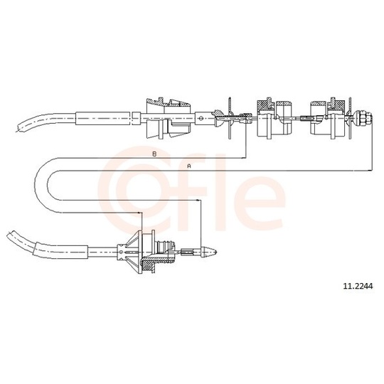 92.11.2244 - Clutch Cable 