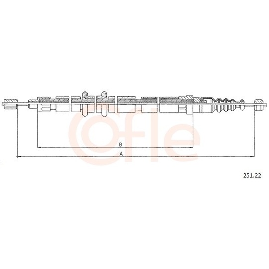 92.251.22 - Cable, parking brake 